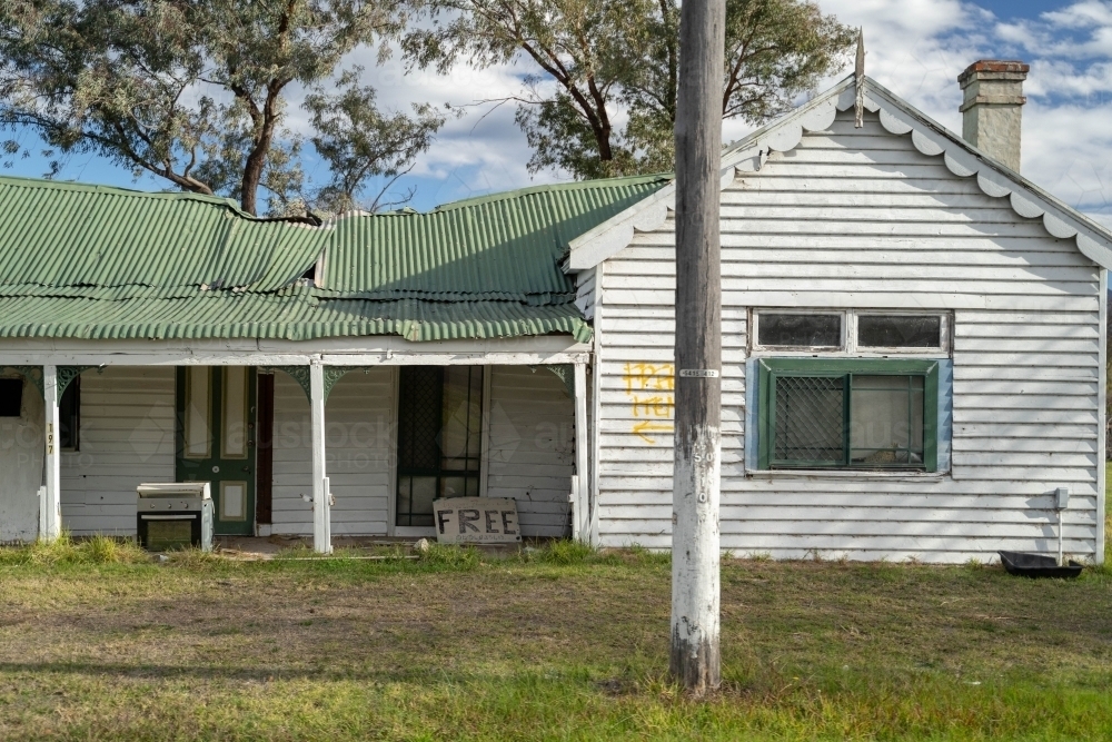 Abandoned country house - Australian Stock Image