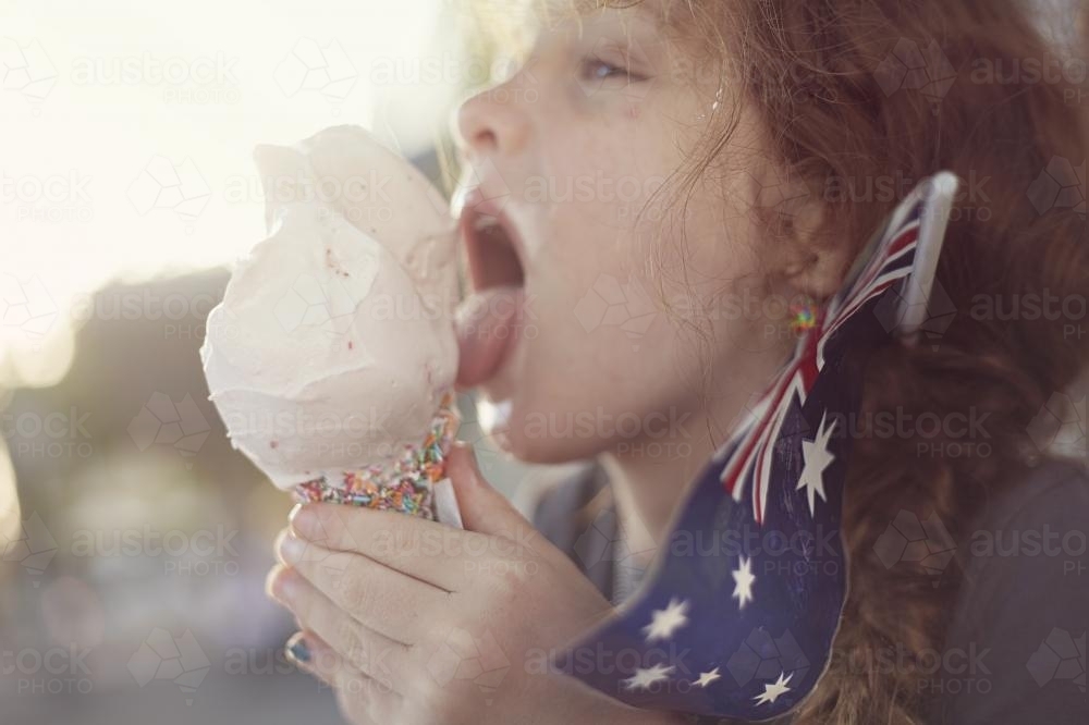 Australia day ice cream - Australian Stock Image