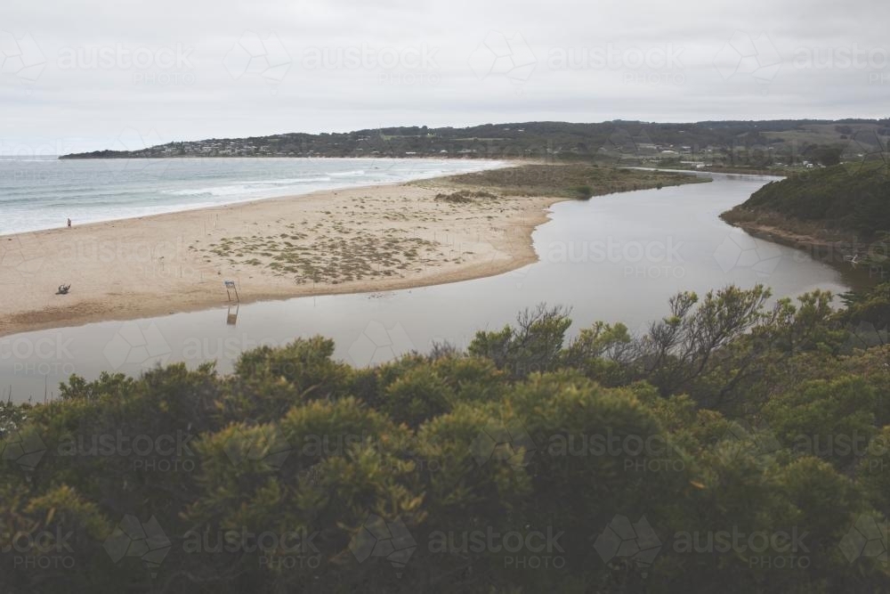 Beach view from above - Australian Stock Image