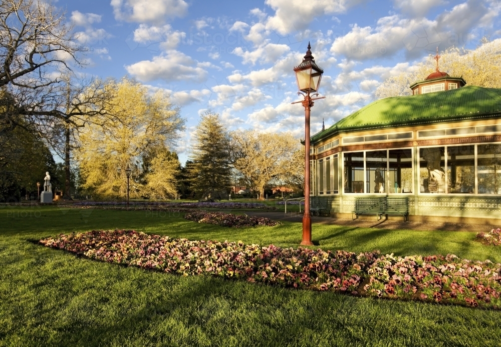 Botanical Gardens on a spring morning - Australian Stock Image