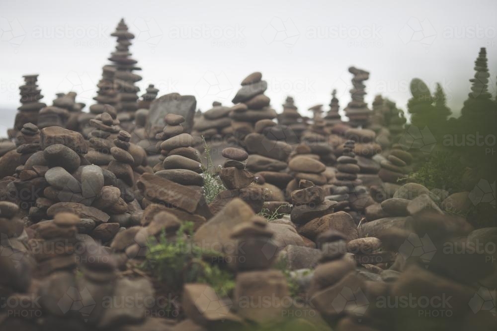cairn rock formation - Australian Stock Image