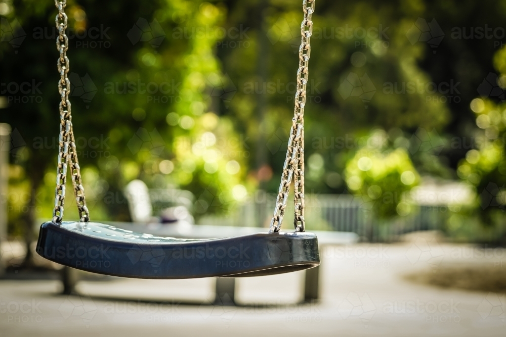Childs playground swing - Australian Stock Image