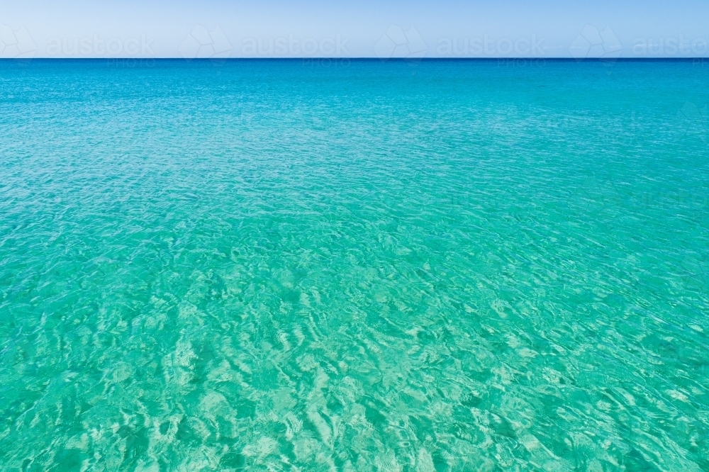 Clear turquoise water at Meelup Beach, Dunsborough, Western Australia. - Australian Stock Image