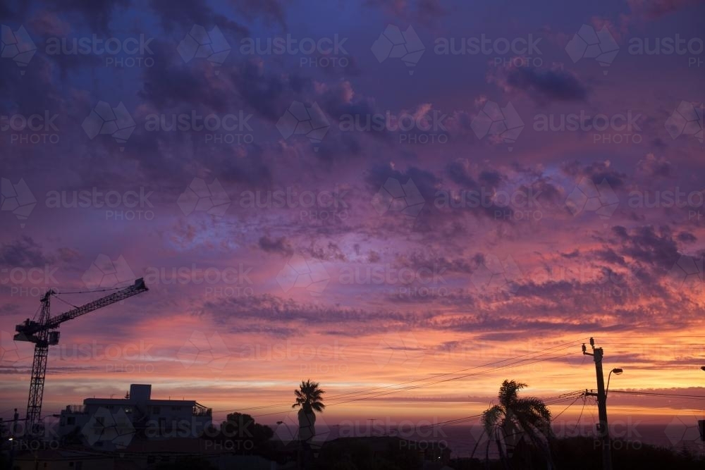 Colourful sunset - Australian Stock Image