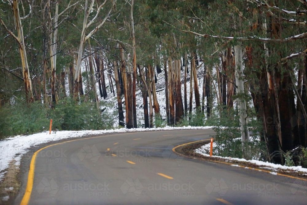 Driving to the snow - Australian Stock Image