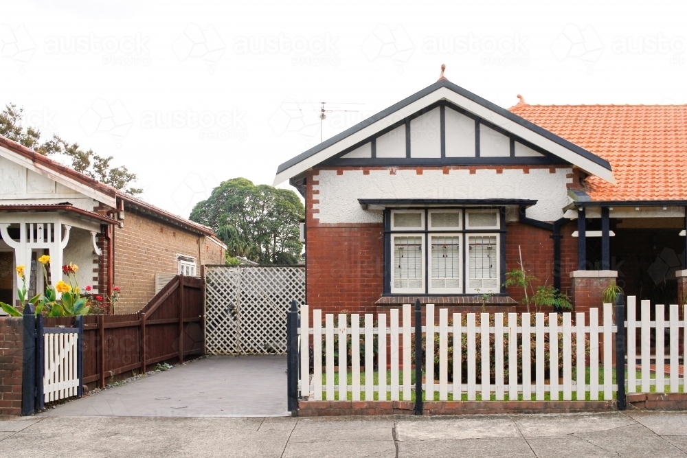 Facade of a house - Australian Stock Image