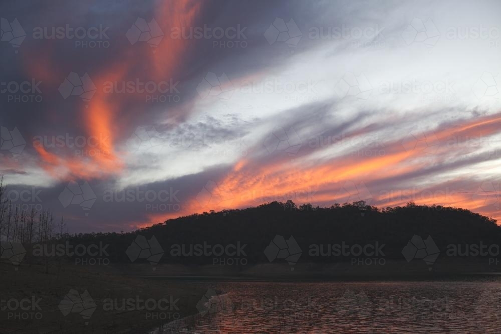 Fire sky - Australian Stock Image