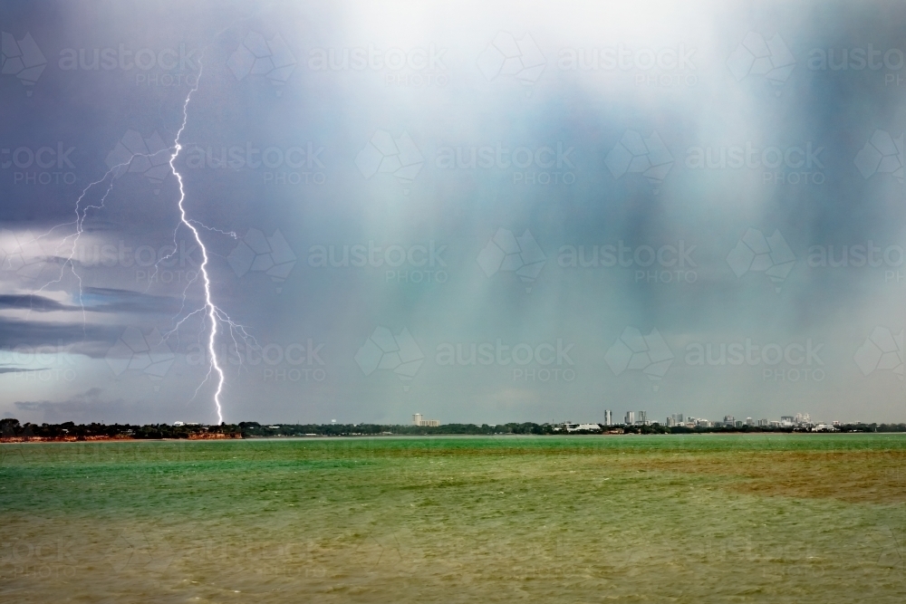 Lightning over Darwin - Australian Stock Image
