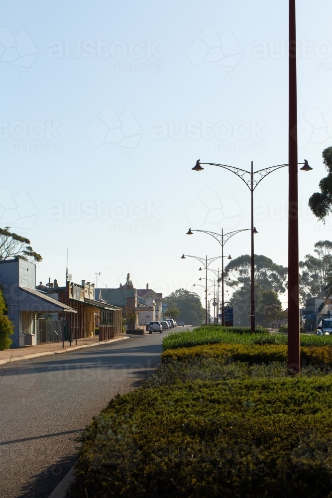 Main Street in small country town - Australian Stock Image