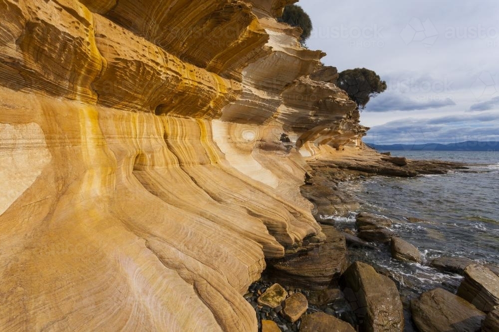 Painted Cliffs - Australian Stock Image