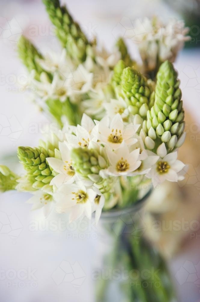 Wedding flowers in a vase - Australian Stock Image