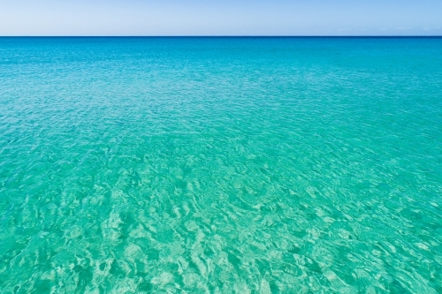 Clear turquoise water at Meelup Beach, Dunsborough, Western Australia.