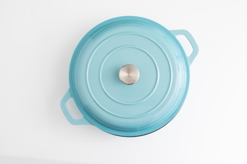 Large egg shell blue sauce pan