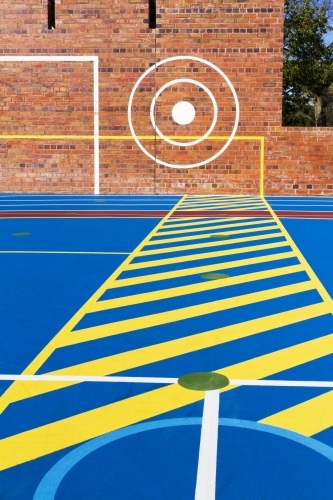 Outdoors sport court in the park