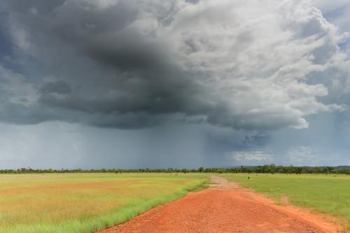 Road to an outback storm