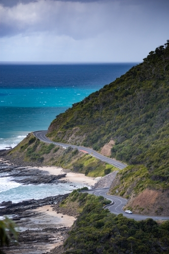 The Moody Great Ocean Road from Teddy's Lookout