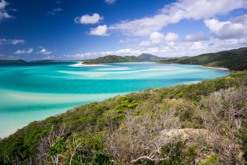 View over Hill Inlet, Whitehaven Beach