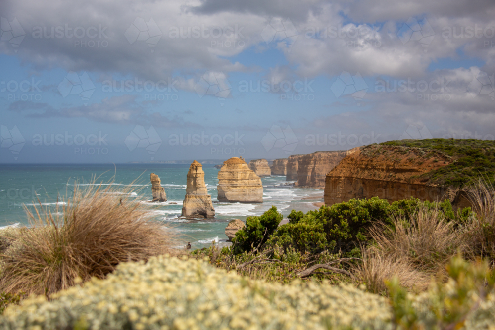 12 Apostles on the coast by the Great Ocean Road - Australian Stock Image