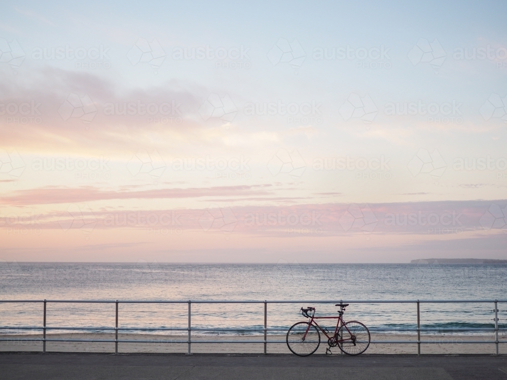 A bike at sunrise - Australian Stock Image
