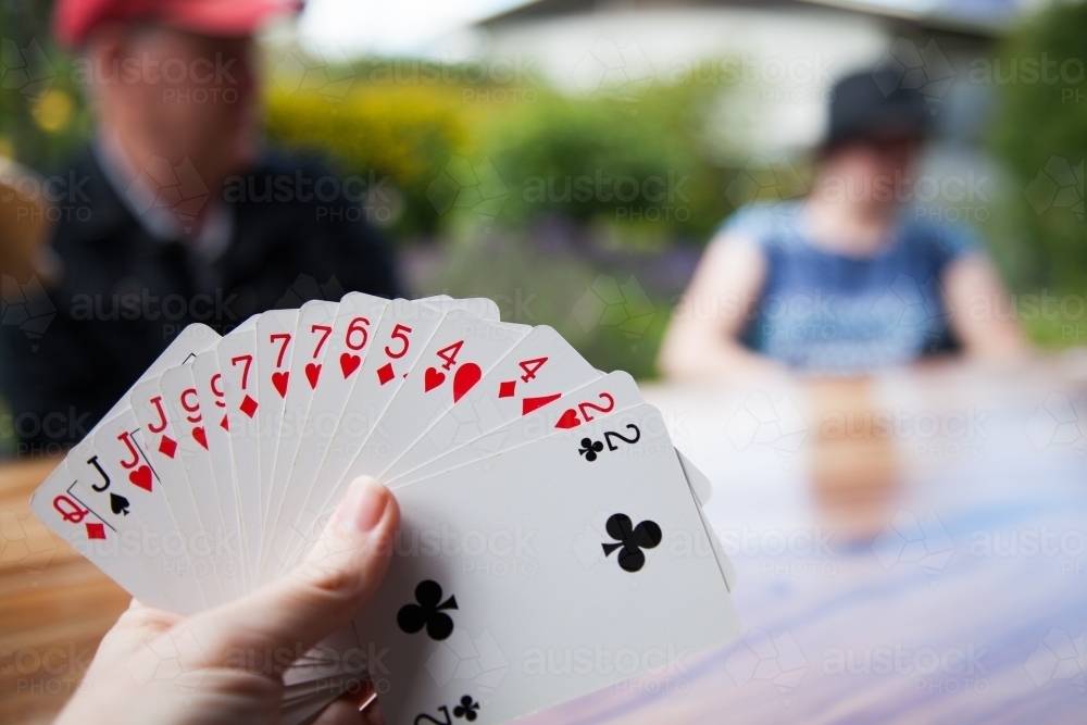 A hand of cards - Australian Stock Image