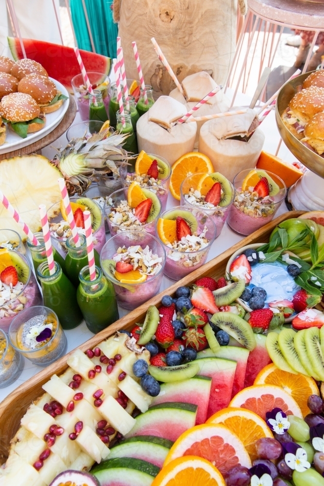 A Heavenly Platter of Brunch Menu - Australian Stock Image