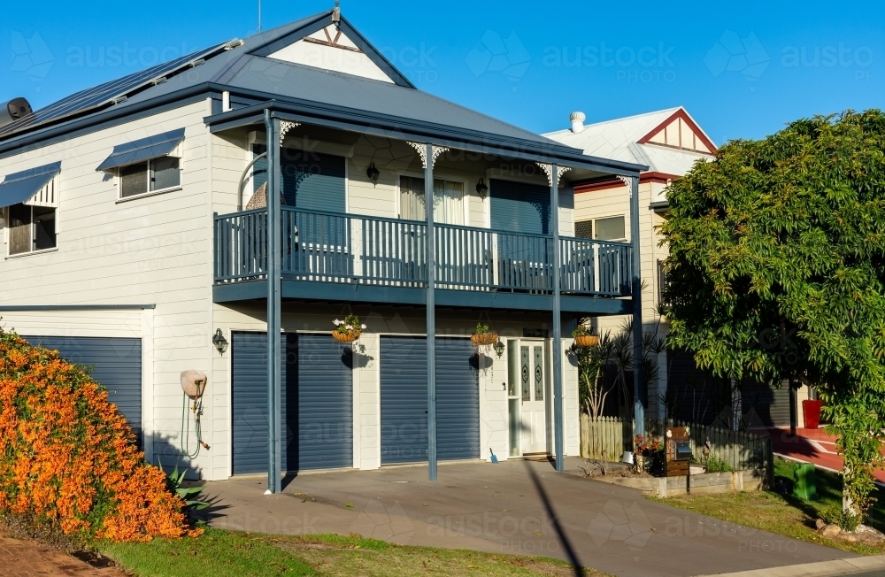 A House in an Australian Suburb - Australian Stock Image