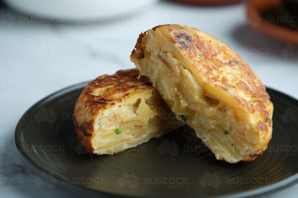 Image of A serving of potato cake Austockphoto