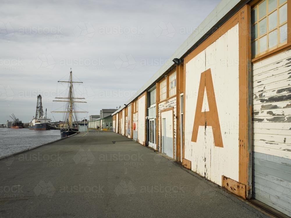A Shed at Fremantle ports - Australian Stock Image