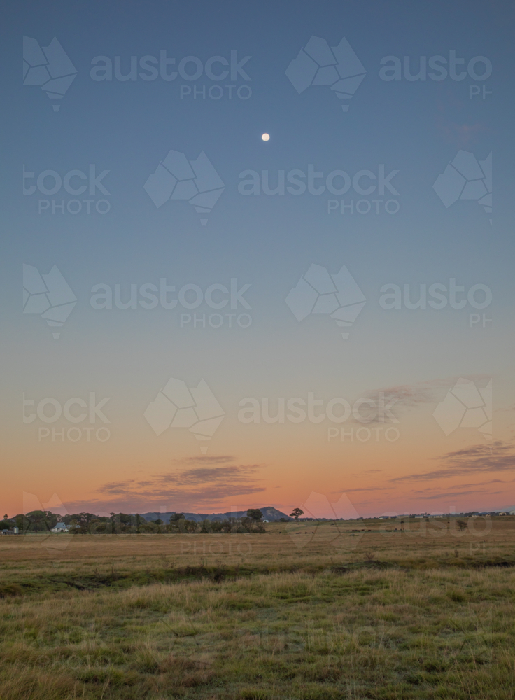 A sunrise sky in the country - Australian Stock Image