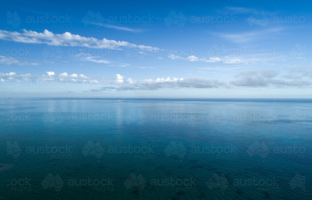 A view of the horizon over water - Australian Stock Image