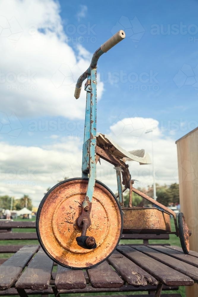A vintage child's tricycle - Australian Stock Image