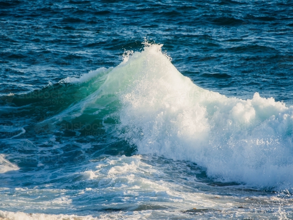 A wave coming to a point - Australian Stock Image