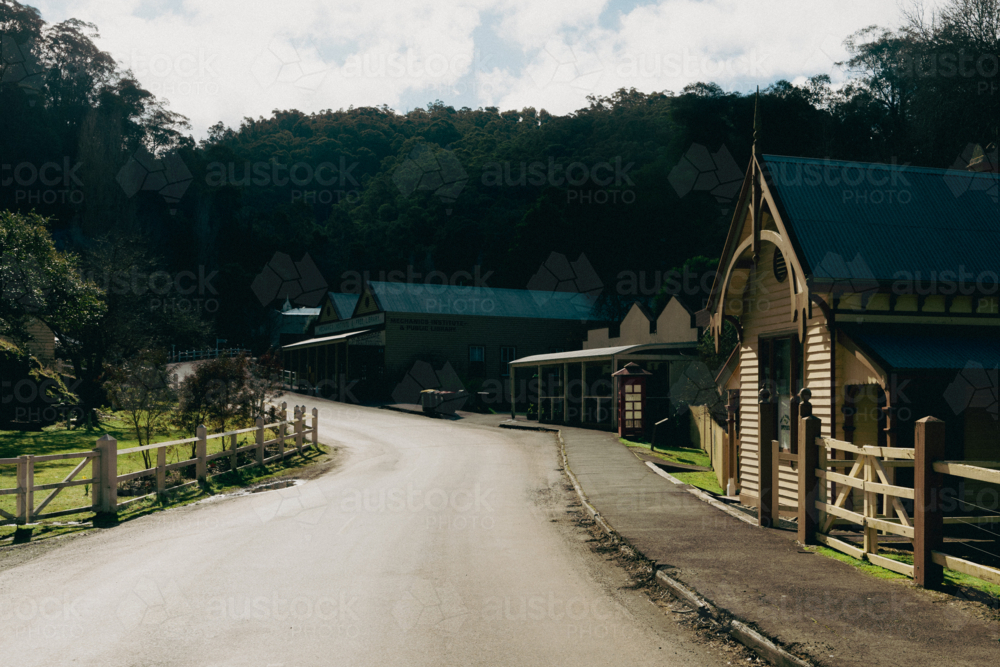 a winters afternoon in Walhalla - Australian Stock Image