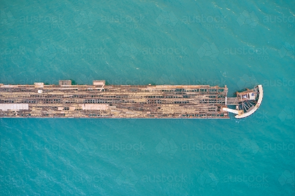 Abandonded Jetty - Kwinana Bulk Jetty - Australian Stock Image