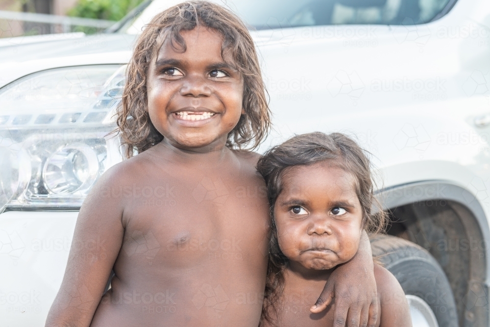 Aboriginal children - Australian Stock Image