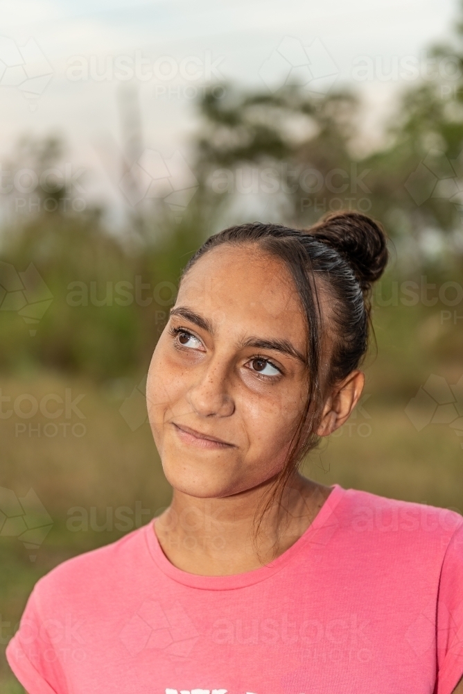 Aboriginal young adult - Australian Stock Image