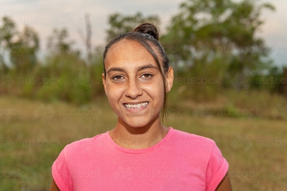 Aboriginal young adult - Australian Stock Image