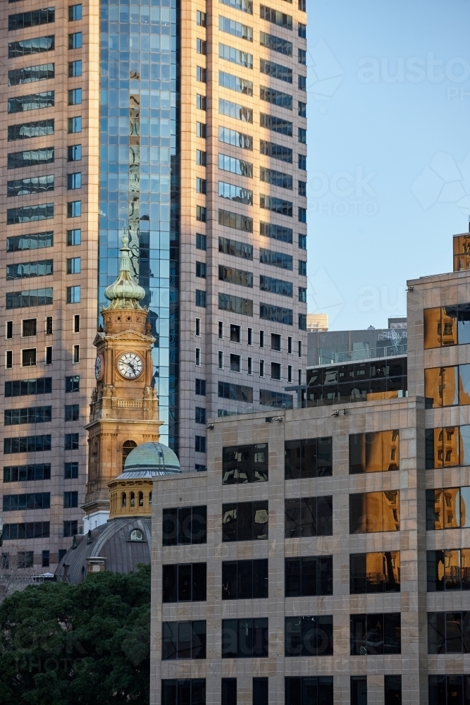 Abstract patterns of buildings and architecture in the city - Australian Stock Image