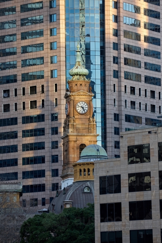 Abstract patterns of buildings and architecture in the city - Australian Stock Image