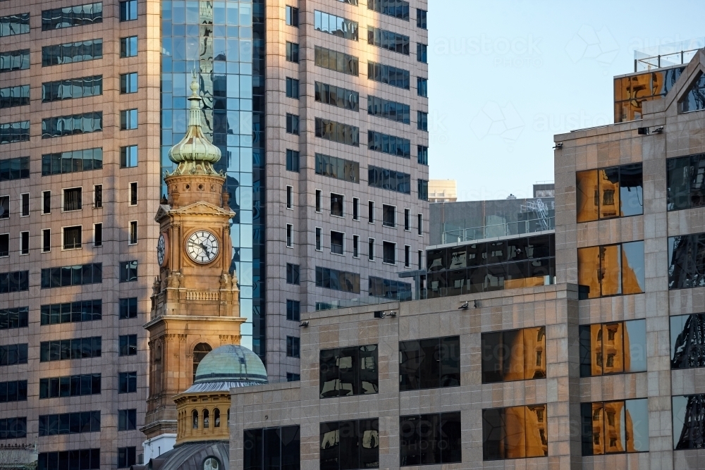 Abstract patterns of buildings and architecture in the city - Australian Stock Image