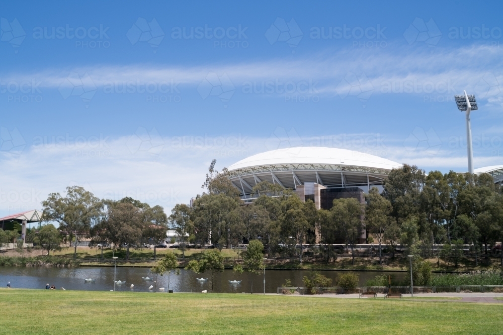 Image of Adelaide sports ground Austockphoto