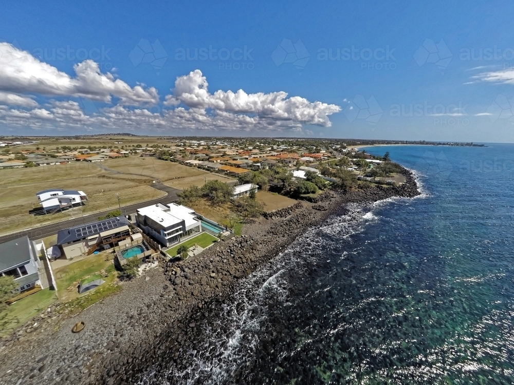 Aerial drone photos of Australian coastline - Australian Stock Image