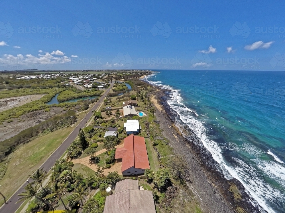 Aerial drone photos of Australian coastline - Australian Stock Image