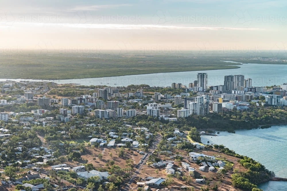 Aerial of Darwin city - Australian Stock Image