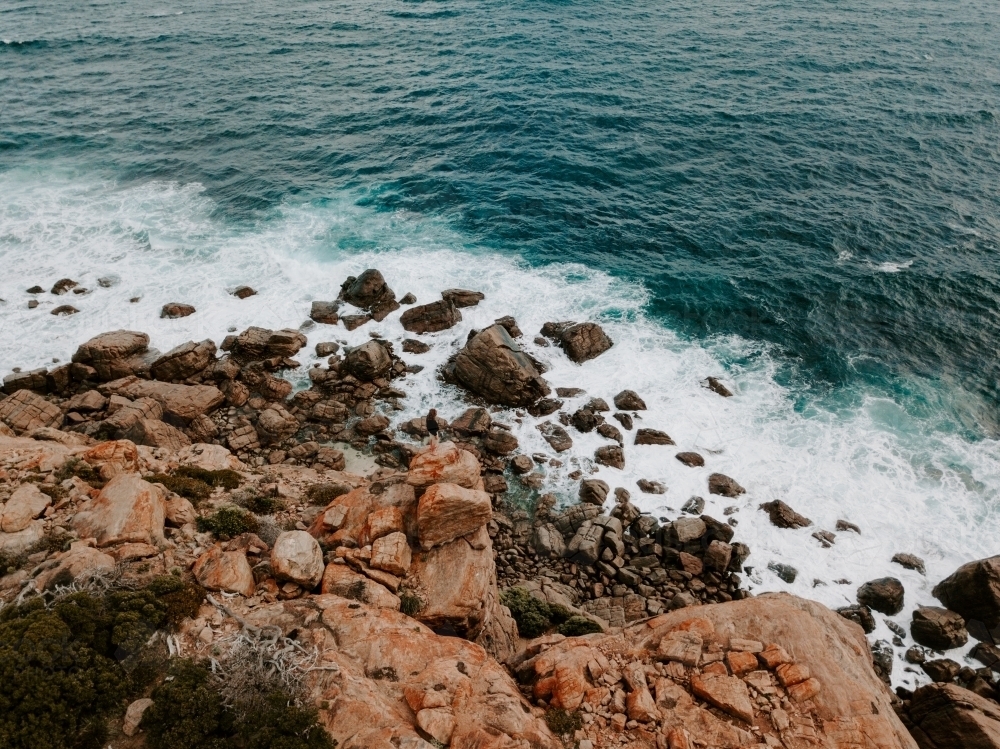 Aerial of rugged coast - Australian Stock Image