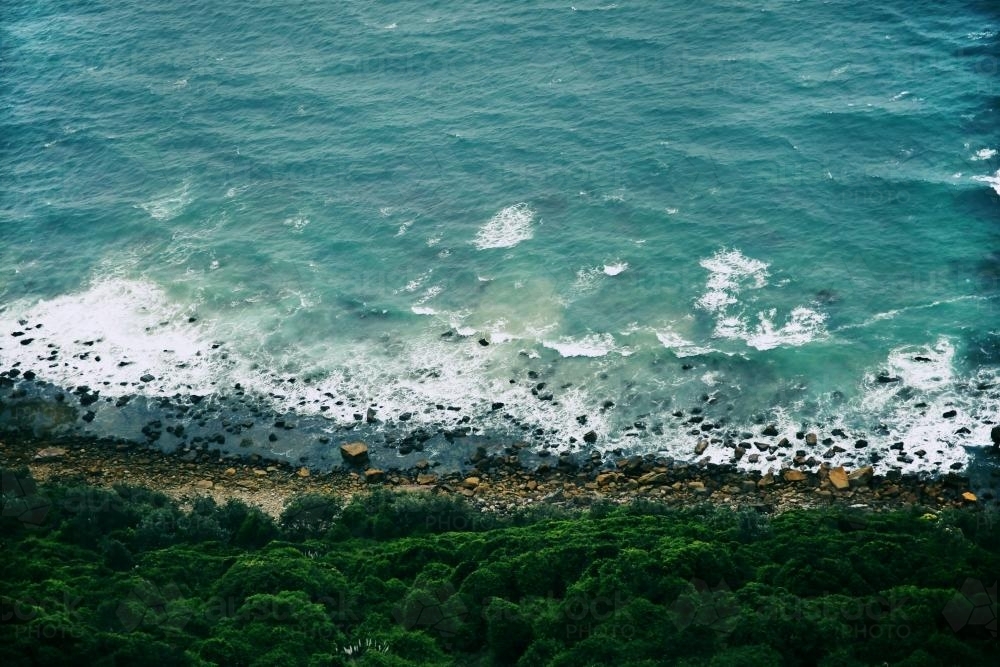 Aerial of Shoreline - Australian Stock Image