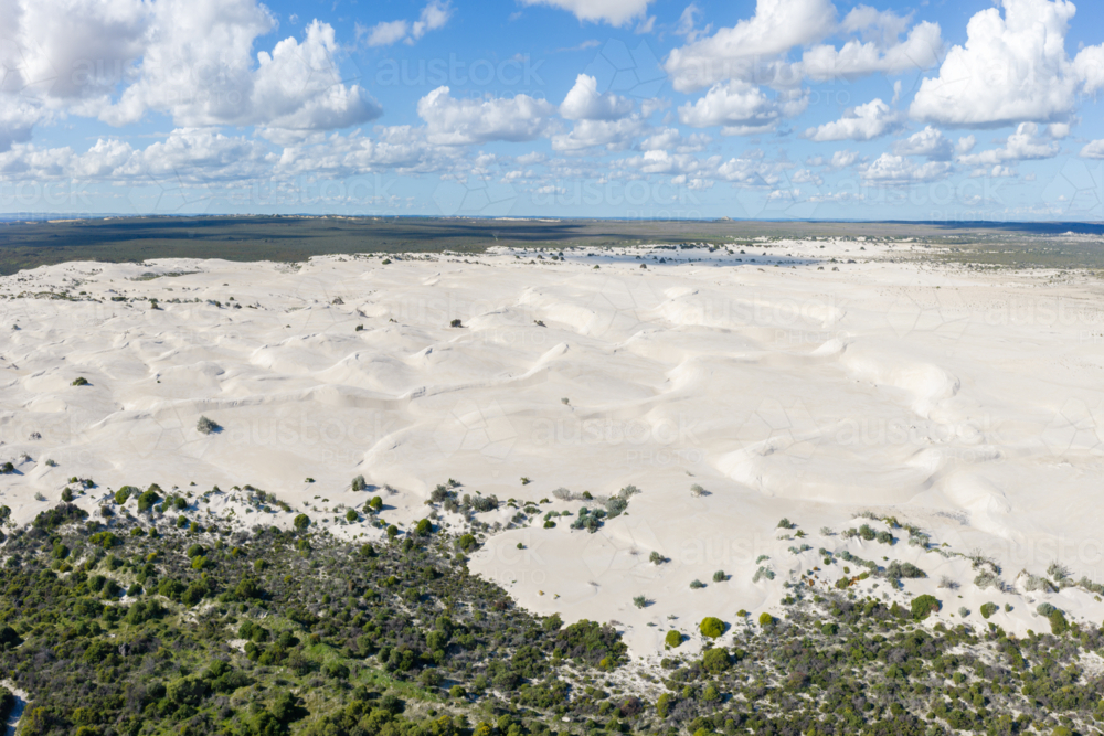Aerial Over The Sand Dunes Of Cervantes Western Australia - Australian Stock Image