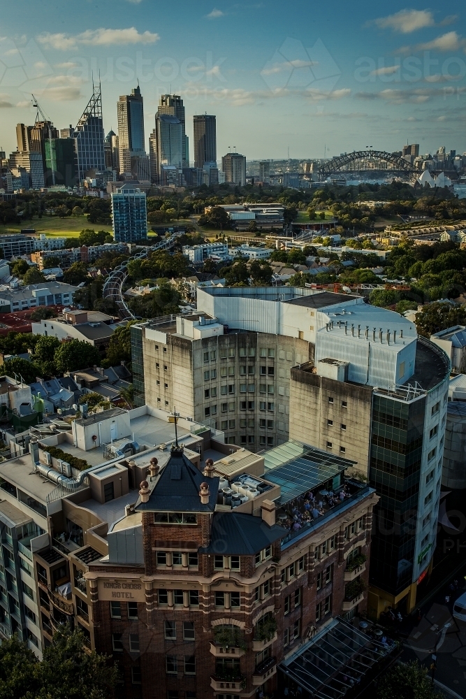 Aerial shot of the city - Australian Stock Image