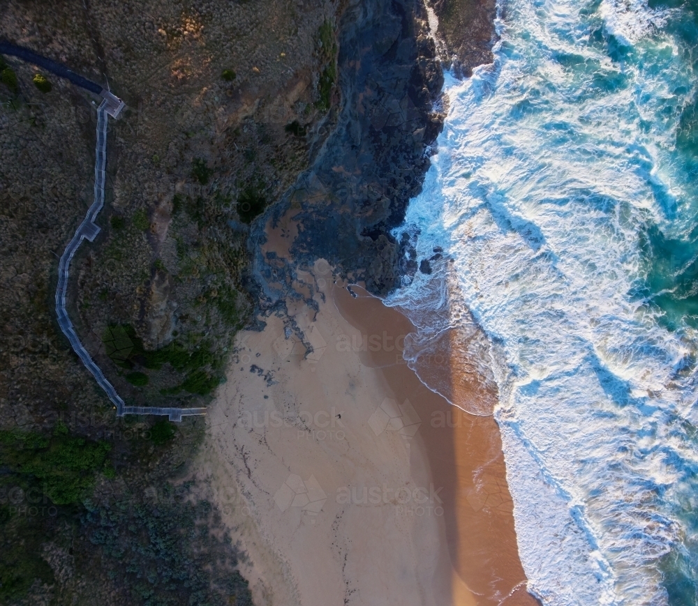 Aerial View of a Beach near Kilcunda - Australian Stock Image
