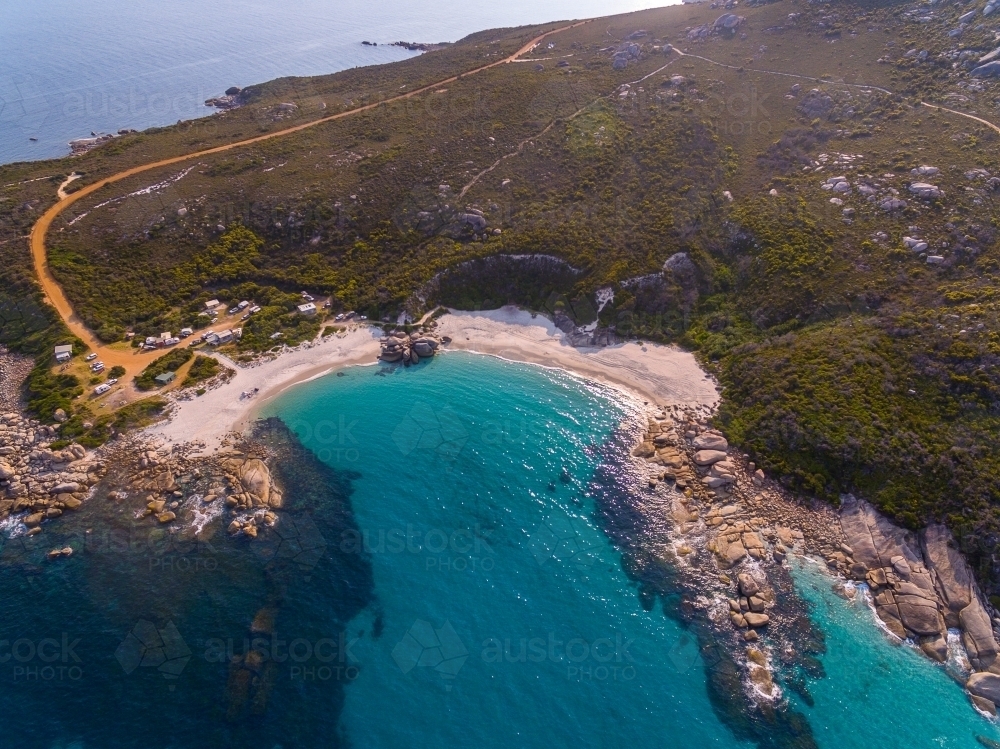Image of Aerial view of Bettys Beach on the south coast of WA